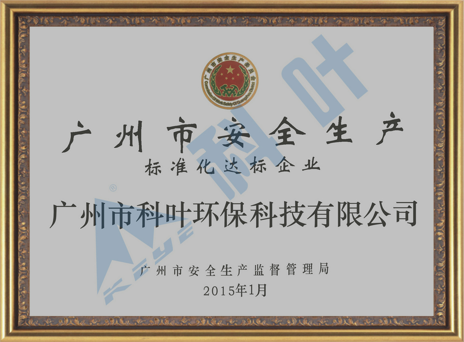 广州市安全生产标准化达标企业